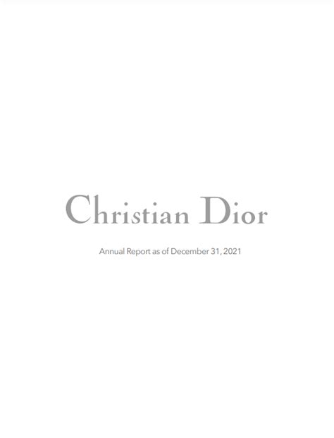 christian dior annual report 2017